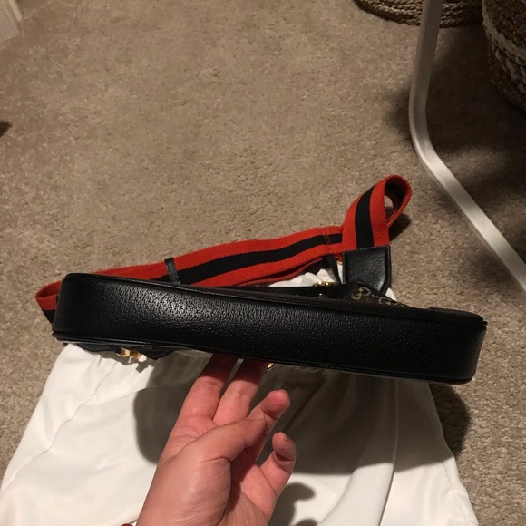 authentic gucci small Jackie 1961 black denim bag - Picture 3 of 7